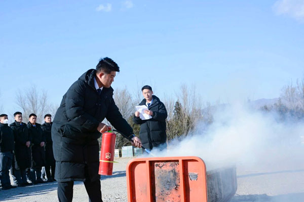 官厅中华永久陵园开展冬季消防实战演练 筑牢安全防线